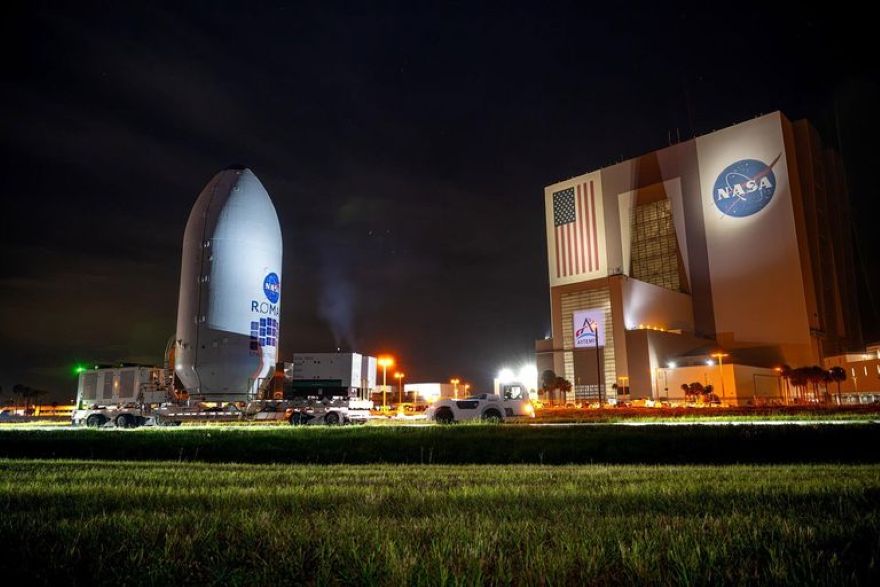 Запуск Nancy Grace Roman при помощи ракеты-носителя Falcon Heavy компании SpaceX планируется осуществить сегодня с космодрома космического центра имени Джона Кеннеди во Флориде
