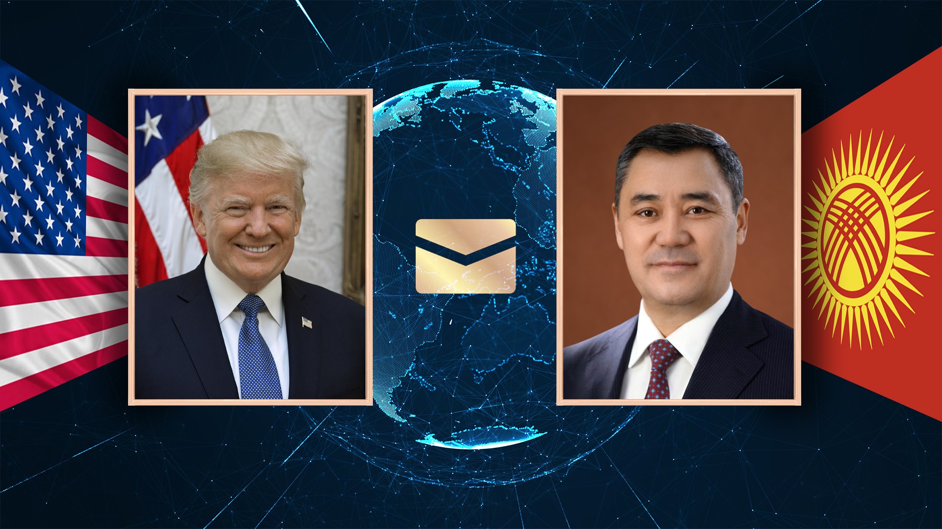 Дональд Трамп и Садыр Жапаров