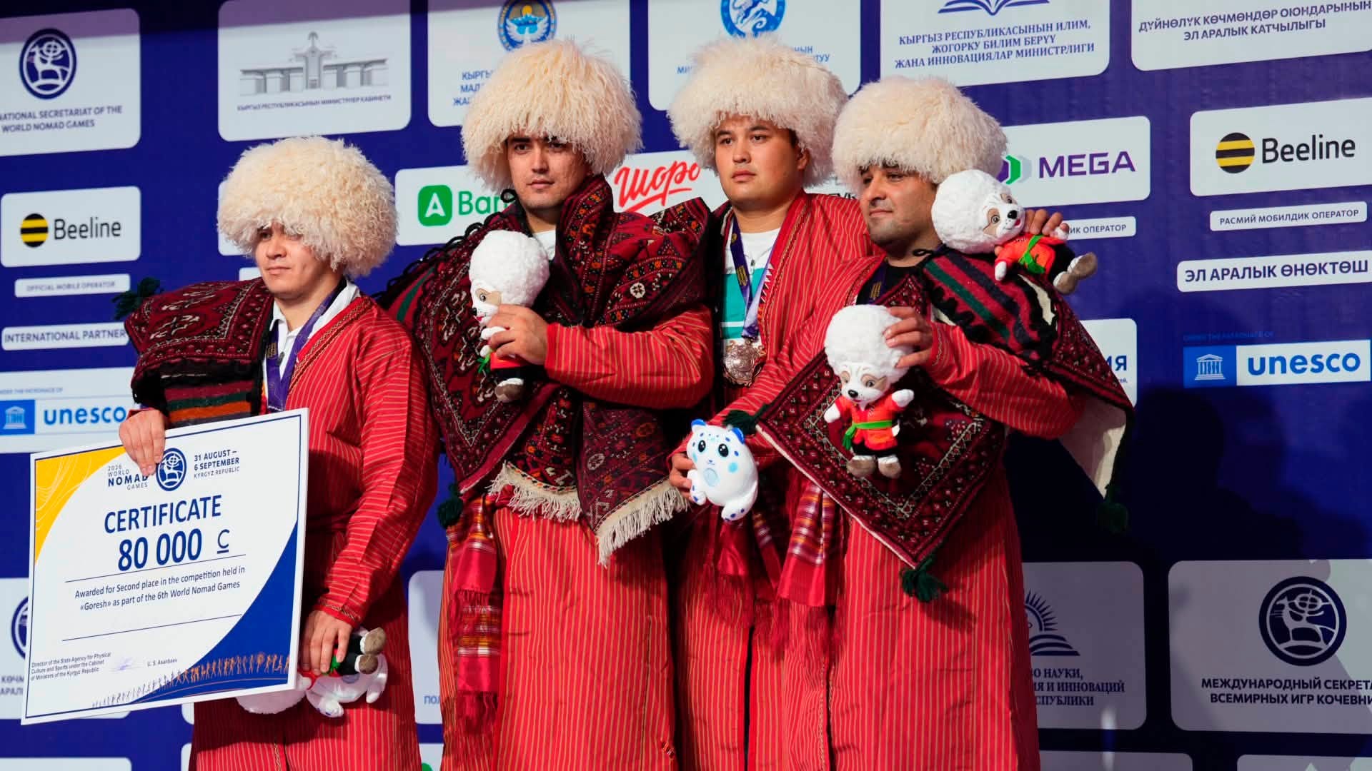Игры кочевников. Подведены итоги первого дня соревнований по борьбе