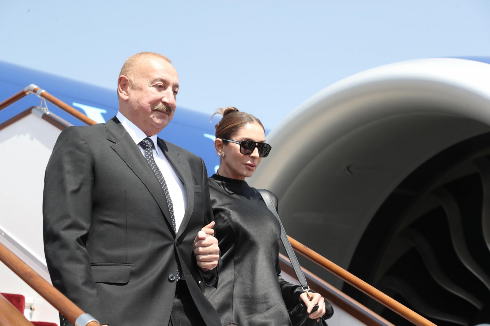 Встреча президента Азербайджана Ильхама Алиева и первой леди Мехрибан Алиевой