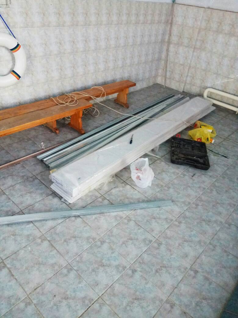 Ремонт в здании училища олимпийского резерва