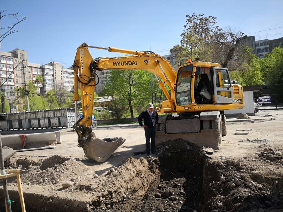 Ремонт дорог в Бишкеке
