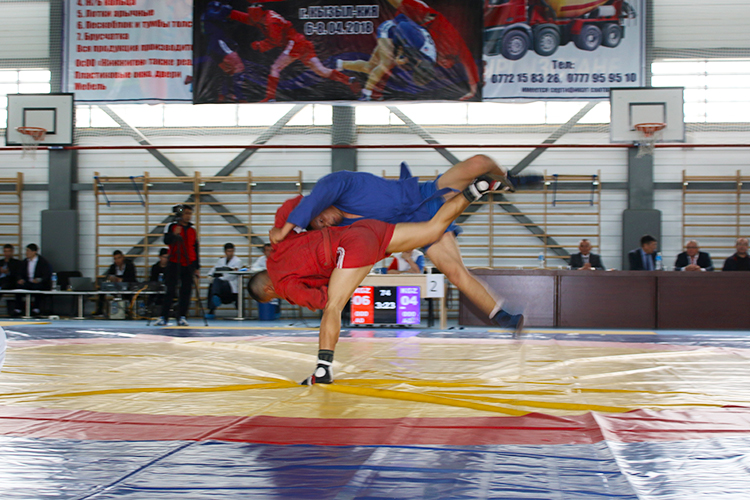 Эпизод чемпионата Кыргызстана по самбо