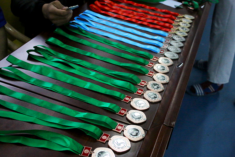 Медали победителям и призерам чемпионата