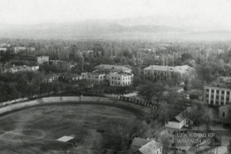 Вид с парашютной вышки, 1950 год