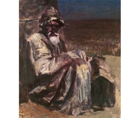 Чабан, 1988, холст, масло